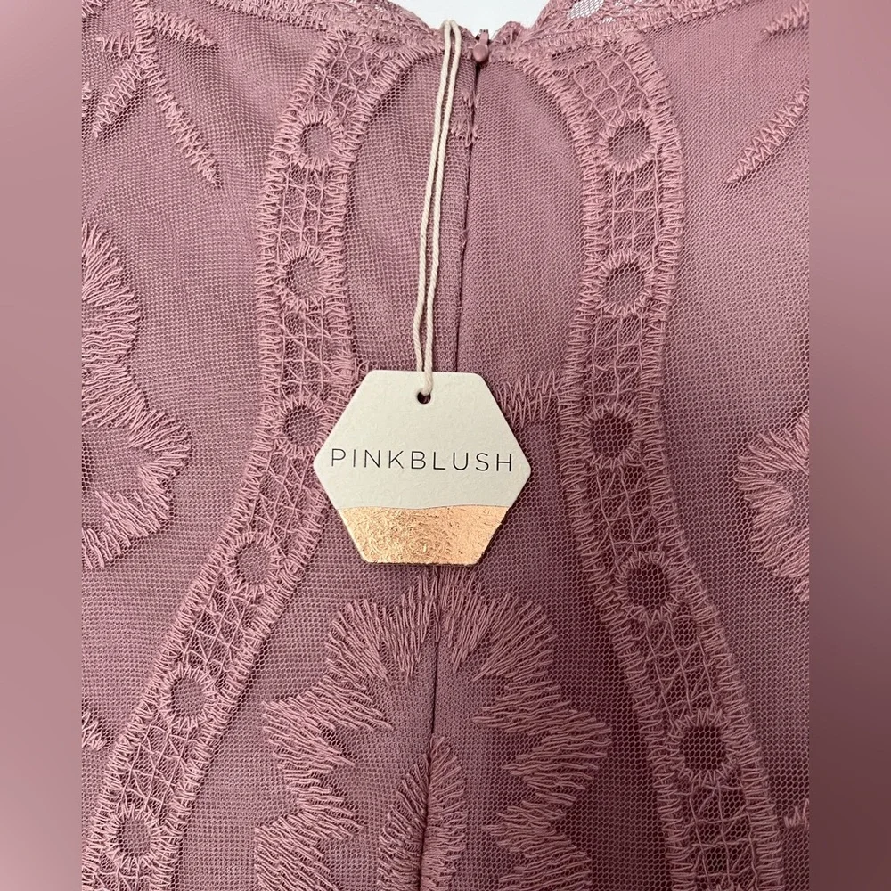 Pink Blush Lace Maternity Dress - Size small NWT - Picture 3 of 7